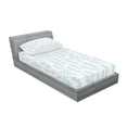 thumbnail image 3 of Ambesonne Nature Fitted Sheet & Pillow Sham Set, Floral Fresh Plants, Queen, Green Cream, 3 of 3