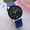 D-Dark Blue, variant on Women Bangle Crystal Flower Women Watch Leather Bracelet Quartz Watch Wristwatch Simple Wrist Watch Pp