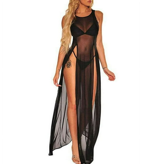 Robe de Plage en Dentelle Crochetée pour Femmes Maillot de Bain