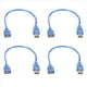 thumbnail image 1 of 4X Corto USB 2,0 una Hembra Al Cable de Extension Macho, 1 of 5