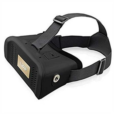 Refurbished 3D VR Headset By Cellet, Wired Virtual Reality Glasses-Universal Compatibility including iPhone 7/7s Plus, 6/Plus, 5/5s/5c, Sams