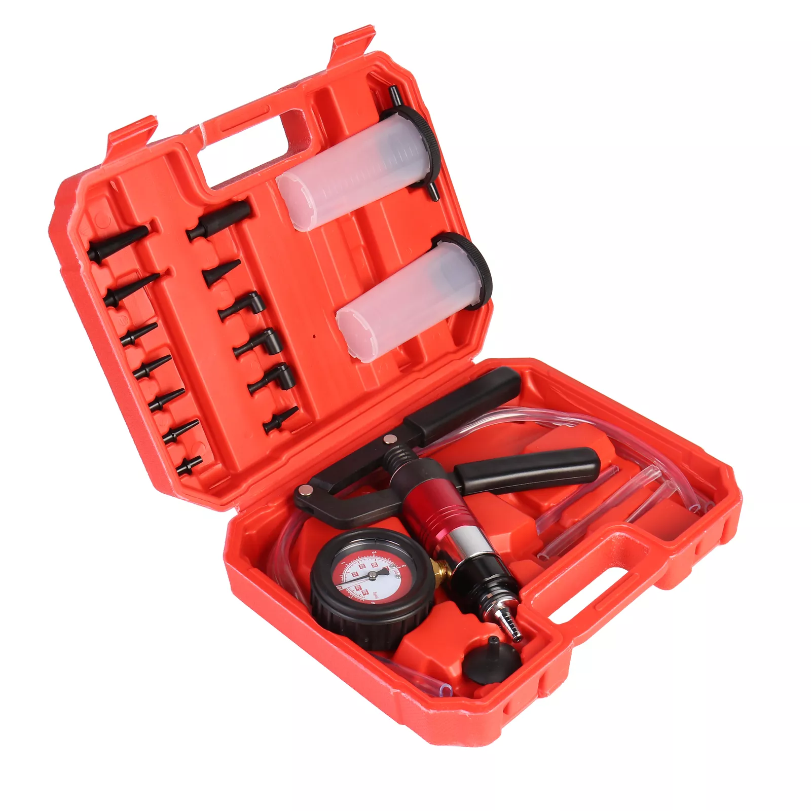 MOSTPLUS 21PCS Hand-Held DIY Vacuum and Pressure Pump Tester Kit Brake Bleeder Kit