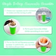 thumbnail image 2 of Taza para hacer granizados – DIY Magic Slushy Maker Squeeze Cup, taza portátil para batidos para hacer jugos, leche y helado, taza de silicona de doble capa con pajita para amigos, regalos familiares, 2 of 5