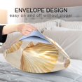 thumbnail image 4 of Yayeee Pillowcase King Size Set of 2 Satin Wrinkle Resistant Pillow Case, Watercolor Seashell, 4 of 7