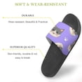 thumbnail image 3 of GZHJMY Stylish Slides for Women Men, Cute Cartoon Cats and Paws Isolated Soft Flexible Slip-on Sandals Slippers, 3 of 7