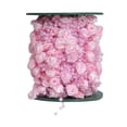 thumbnail image 2 of 98 pies guirnalda de perlas artificiales, rollo de flores y cadena hebras de alambre para DIY boda ramo de novia artesanía costura adornos - Rosa Macarena Cadena de perlas, 2 of 4