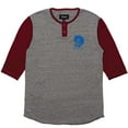 thumbnail image 1 of Brixton Crow Henley 3/4 Sleeve T-Shirt Gray, 1 of 1