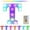 White#455, variant on RuiJiao Colorful LED Marquee Letter Lights with Remote Control, 16 Color Changing, Battery/USB Powered PVC Light-Up Letters for Home Wall Decorations, Party Bar Sign,Multicolor