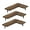 Three-Layer Heavy heat, variant on WINDLAND Wall Mounted Wood Corner Shelf Stylish Wall Corner Shelving Holder Effective Wood Floating Storage Holder Rack