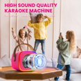 thumbnail image 2 of Juego de máquinas de karaoke BONAOK Kids portátil Bluetooth 2MIC, 2 of 6