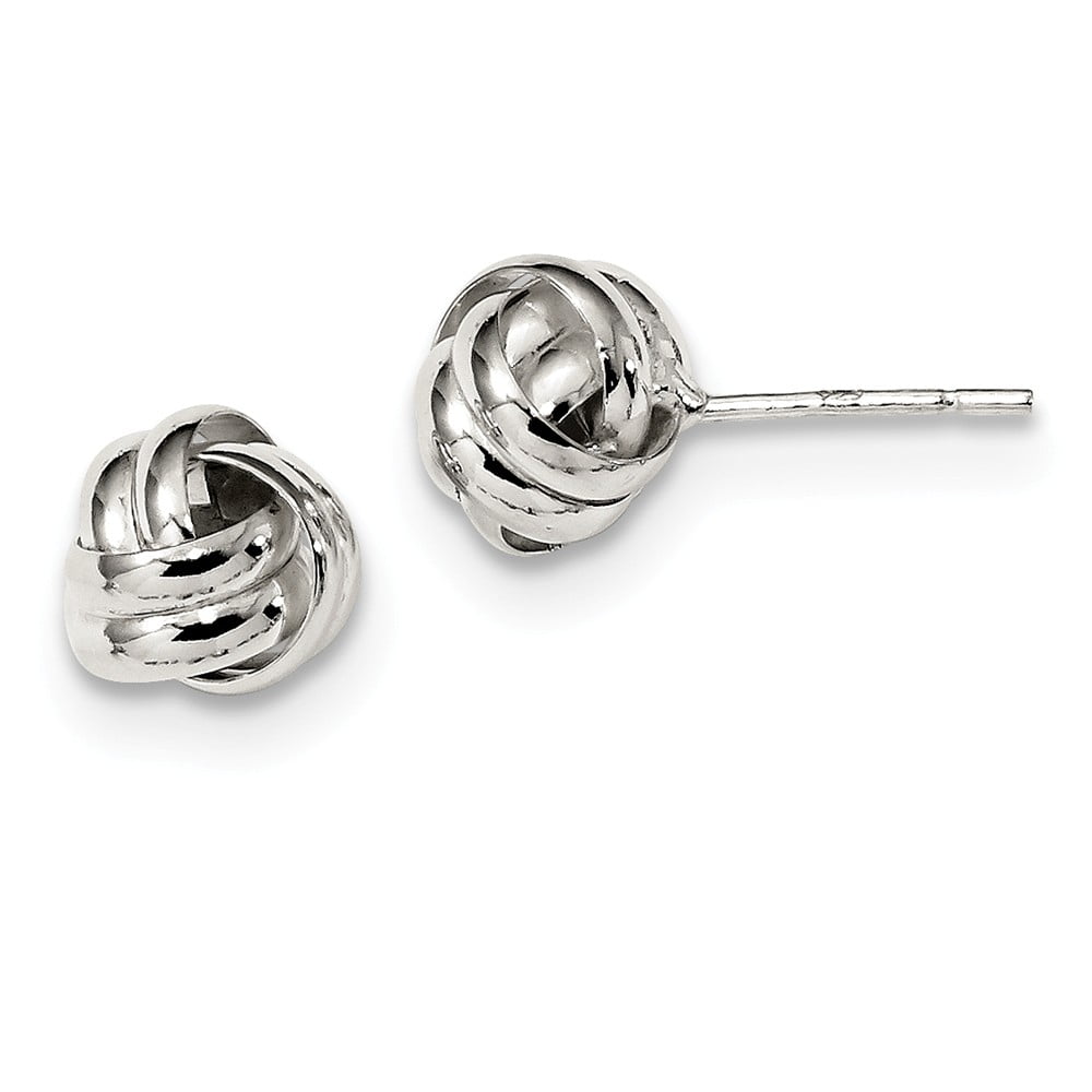 FB Jewels Solid 925 Sterling Silver Polished Love Post Earrings FB Jewels Solid 925 Sterling Silver Polished Love Post Earrings