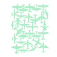 thumbnail image 1 of Calcomanías de luces en la habitación de los Etiqueta de la pared del techo Decoración del hogar - 28x aviones Sunnimix Pegatinas que brillan en la oscuridad, 1 of 8