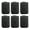 6 pcs, variant on Lynono Silicone Socks For U1 3D Printer Hotend Extruder High Temperature Wear Resistant Black Silicone Sleeve Cover