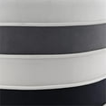 thumbnail image 5 of Posh Living Nicole Miller Binsa Horizontal Striped Velvet Ottoman in Black, 5 of 6