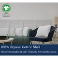 thumbnail image 2 of Delara 20 x 20 in Organic Cotton Pillow Insert Set of 2, White Duck Feather, Down Proof, Indoor Throw Pillow, 2 of 5