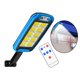 thumbnail image 4 of Sensor de movimiento de lámpara impermeable de luz de pared de calle solar LED para porche de entrada Azul 240COB 10Grid kusrkot luz de paisaje al aire libre, 4 of 8