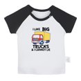 thumbnail image 2 of iDzn I Like Big Trucks and I Cannot Lie Funny T shirt For Baby, Newborn Babies T-shirts, Infant Tops, 0-24M Kids Graphic Tees Clothing (Short Black Raglan T-shirt, 18-24 Months), 2 of 5