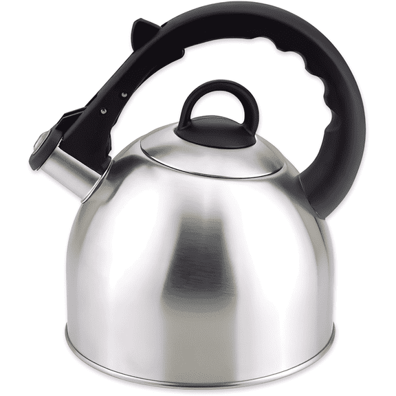 EUROSTAR EK50402 2.5L Stainless Steel Whistling Tea Kettle, Silver