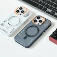 thumbnail image 4 of Funda de teléfono mate magnética para iPhone 16 15 14 13 12 11 Pro Max Plus para MagSafe carga inalámbrica cubierta de protección contra caídas esmerilada, 4 of 5