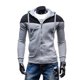 thumbnail image 3 of Hombres primavera otoño manga larga cárdigan con capucha suéter abrigo (gris 2XL) Ndcxsfigh Para estrenar, 3 of 5