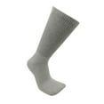 thumbnail image 3 of USBingoshop Men's Cotton Crew Diabetic Socks, 6 Pairs, White/Gray/Black, 3 of 5