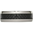 thumbnail image 3 of Titanium Polished With Black Carbon Fiber Inlay 8mm Band (Size 6) Made In China tb178-6, 3 of 5
