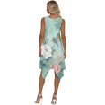 thumbnail image 5 of HELLHERO Sleeveless Sundress, Kingfisher Blossom Scene Side Pockets Summer Sleeveless Dress, Irregular Hem Non Wrinkle Asymmetric Hem Midi Dress for Party Gathering, 5 of 8