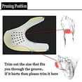 thumbnail image 4 of 4 Pairs (2 Black + 2 White) Shoe Crease Protectors for Men and Women, Breathable Anti-Wrinkle Toe Box Inserts, Cuttable & Washable Sneaker Shields for US Men 7-12 / Women 5-9, 4 of 6