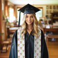 thumbnail image 6 of Fuzoiu Mardi Gras Carnival1 Print Graduation Sash,Graduation Stole,Unisex Adult Graduation Stole Shawl 91" Long,for Academic Commencements Shawl-Flattened, 6 of 7
