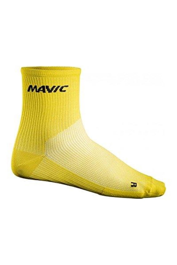 cosmic mid socks yellow mavic, s - men's