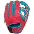 thumbnail image 3 of Rawlings LE REV1X Electric Unicorn 11.5" Baseball Glove (REV204-32TE) Pink/Blue 11.5, 3 of 5