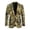 Camo Leaves, variant on Leopard Skin Slim Fit Blazer for Men Breathable Slim Fit Business Travel Sportcoat with Pockets Regular Fit Jacket for Prom Party,S