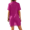 thumbnail image 3 of Shine Up Women Cover-up Shirt Tassel Swimsuit Beach Swimwear Summer Bathing Suit Dress, 3 of 4
