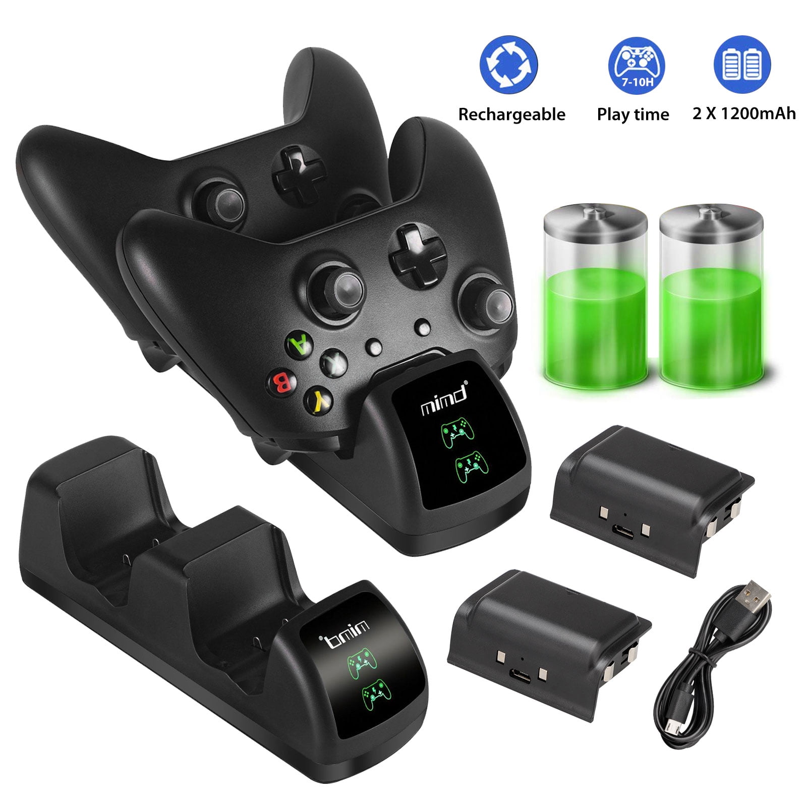 Controller Fast Charger for Xbox One, TSV Charging Station Dock Stand