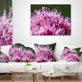 thumbnail image 3 of Designart Pink Little Flowers Close up View - Floral Throw Pillow - 16x16, 3 of 4