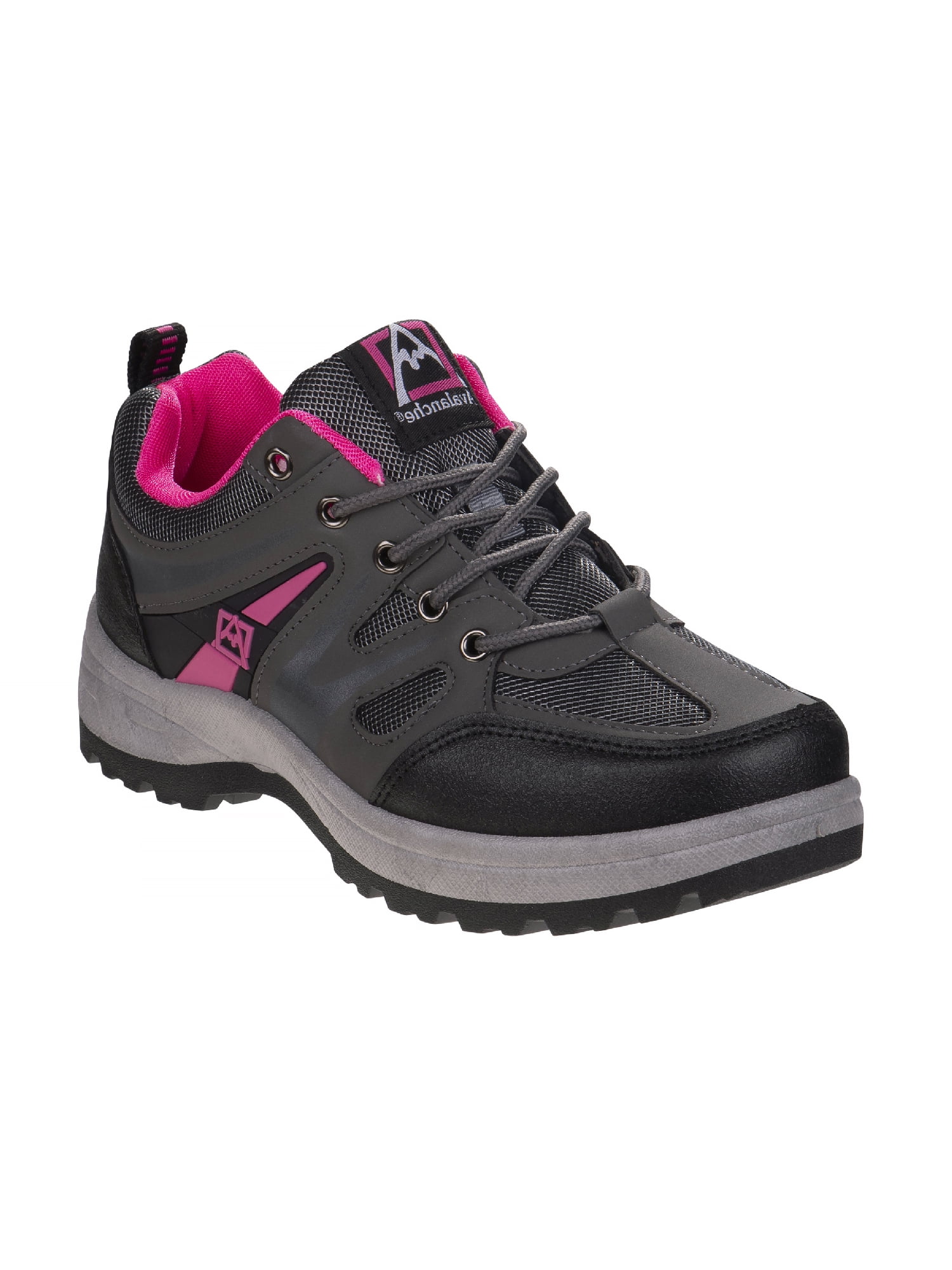 Avalanche Grey Pink Outdoor Lace Up Hiking Sneakers Adult Womens ...