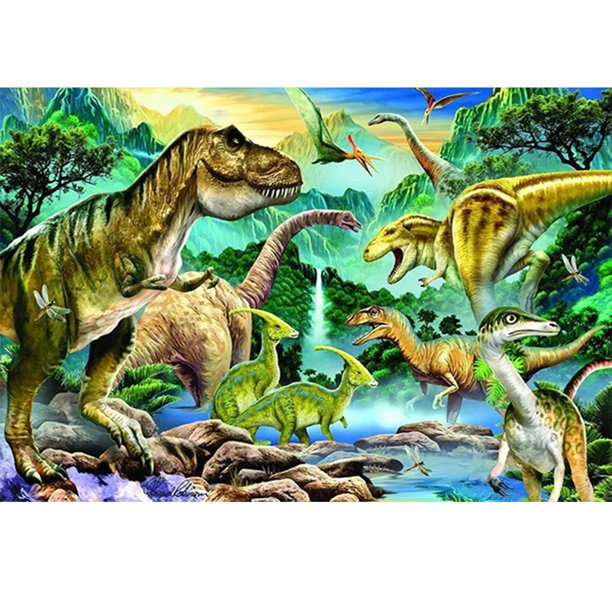 Diamante pintura 5D DIY taladro redondo completo dinosaurio Kit decoración del hogar arte artesanía Hugtrwg Para estrenar