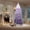 Purple 7.5FT, variant on Slim Pencil Christmas Tree for Small Spaces -4.5/6/7.5/9FT  Snow Flocked Artificial Xmas Tree with Metal Stand, Skinny Holiday Decor for Apartments & Offices