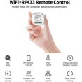 thumbnail image 2 of RF433 and WiFi Wireless Remote Control Light Switch,No Battery&Wiring&Hub Required,Compatible with Alexa Google Home Tuya Smart Life APP,1 Switch 1 Re, 2 of 5