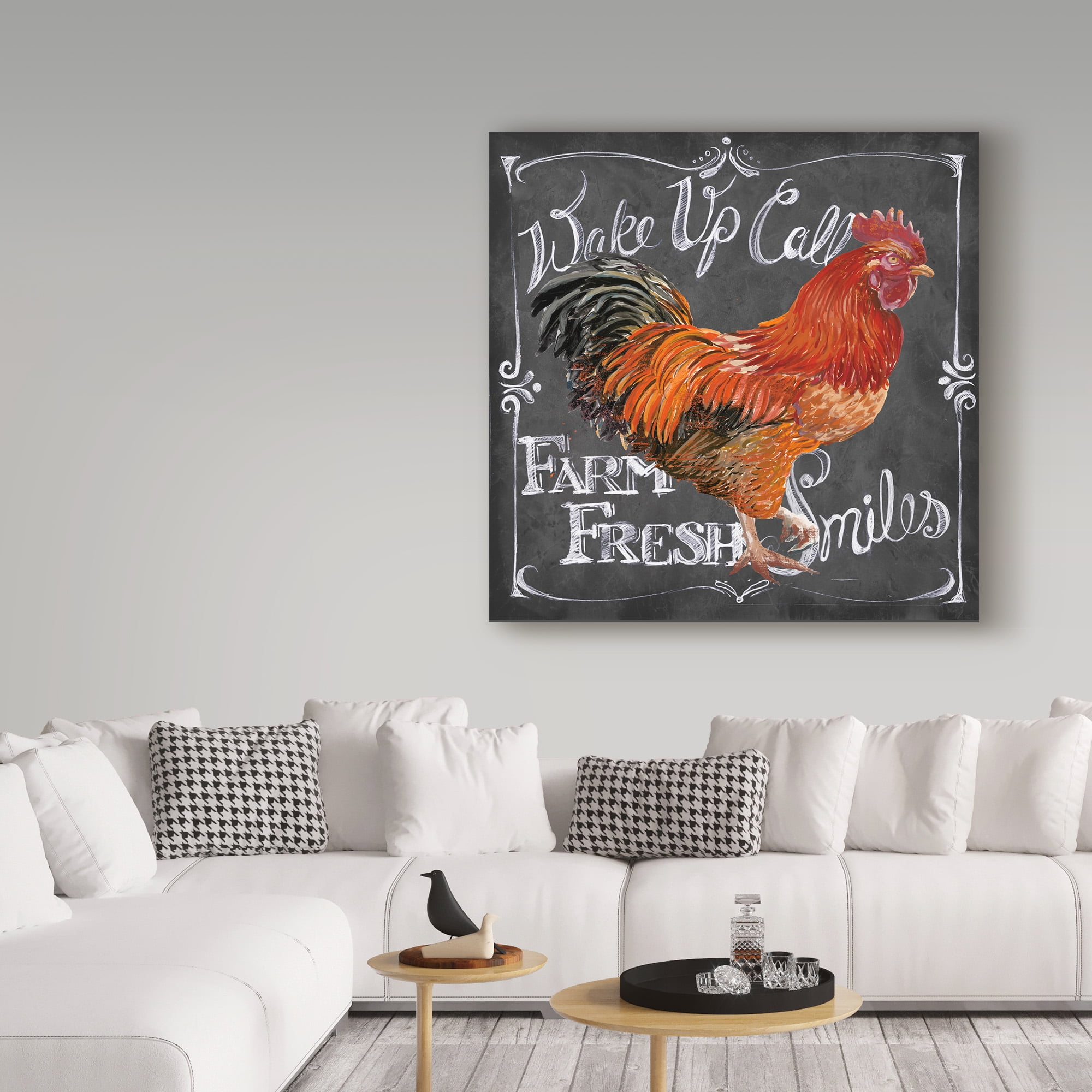 Trademark Fine Art 'Wake Up Call Rooster' Canvas Art by Art Licensing Studio