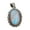 Rainbow Moonstone, variant on Pure 925 Sterling Silver Pendant For Men Women, Genuine Dendritic Opal Cabochon Oval White Gemstone Unique Handcrafted Pendant For Her Him