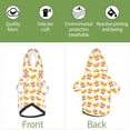 thumbnail image 6 of Fotbe Hot Dog Print Small Dog Sweater Hoodies Pet Grey Hooded Soft Fleece Sweatshirts with Pocket Fall Winter Puppy Cat Sweaters Warm Clothes-XX-Large, 6 of 7