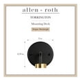 thumbnail image 2 of allen + roth Torrington 5.75-Inches Matte Black Transitional Vanity light, 2 of 9