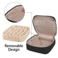 thumbnail image 3 of Bolsa de transporte para esmaltes de uñas Yarwo con capacidad para 36 botellas de 15 ml, color negro, 3 of 7