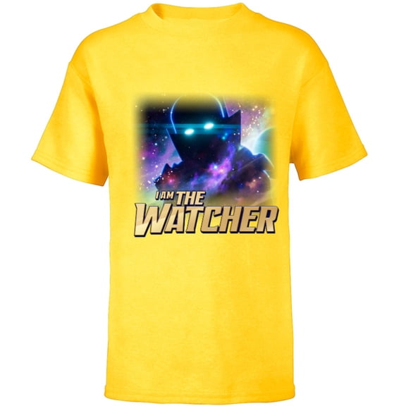 Marvel WHAT IF…? I Am The Watcher Cosmic - Short Sleeve T-Shirt for Kids – Customized-Yellow