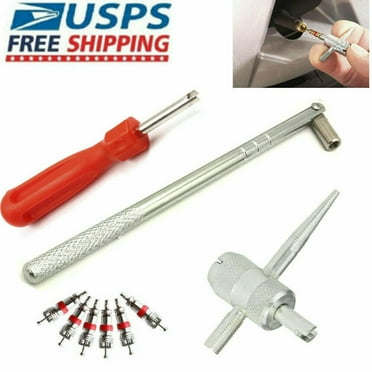 Valve Stem Puller installation HD Chrome Tool Car Tire Changer Plug Core Remover
