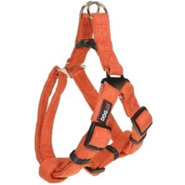Dogline M8104-4 25-31 L x 1 W in. Comfort Microfiber Step-In Harness, Orange