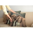thumbnail image 2 of Ambesonne Animal Throw Pillow Cover 2 Pack, Savannah Animals Savanna, 16", Brown and Green, 2 of 7