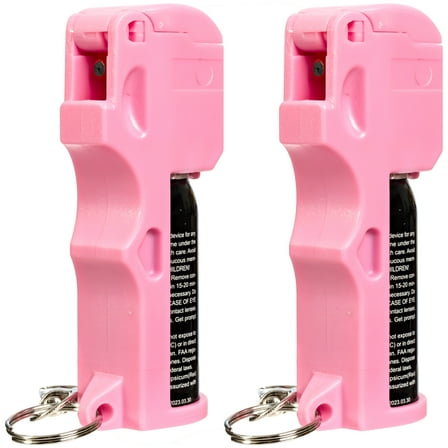 BURN Pepper Spray Self Defense - Max Strength OC Spray 1/2oz - Pink 2 Pack