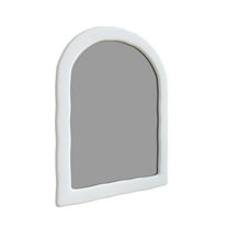 Glass Warehouse Mf-Puar-38X47 Thea 38" W X 47" H Arched Framed Accent Mirror - White